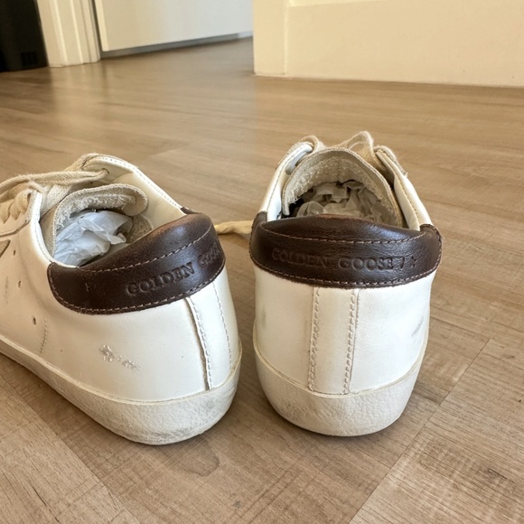 Golden Goose Super Star Private EDT White Brown Beige Sneaker - Picture 10 of 11